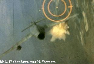 MiG-17 shot down over N. Vietnam.